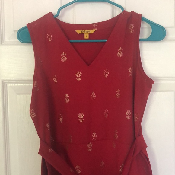 Red Global Desi Tunic - Picture 2 of 3
